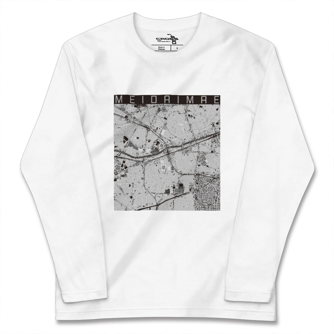 【明大前（東京都）】地図柄ロングスリーブTシャツ