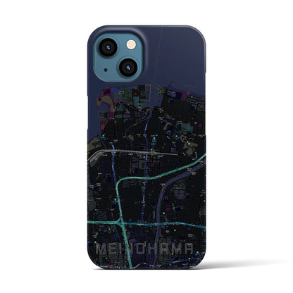 【姪浜（福岡県）】地図柄iPhoneケース（バックカバータイプ）