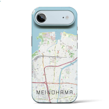 【姪浜（福岡県）】地図柄iPhoneケース（バックカバータイプ）