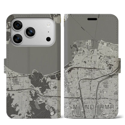 【姪浜（福岡県）】地図柄iPhoneケース（手帳タイプ）