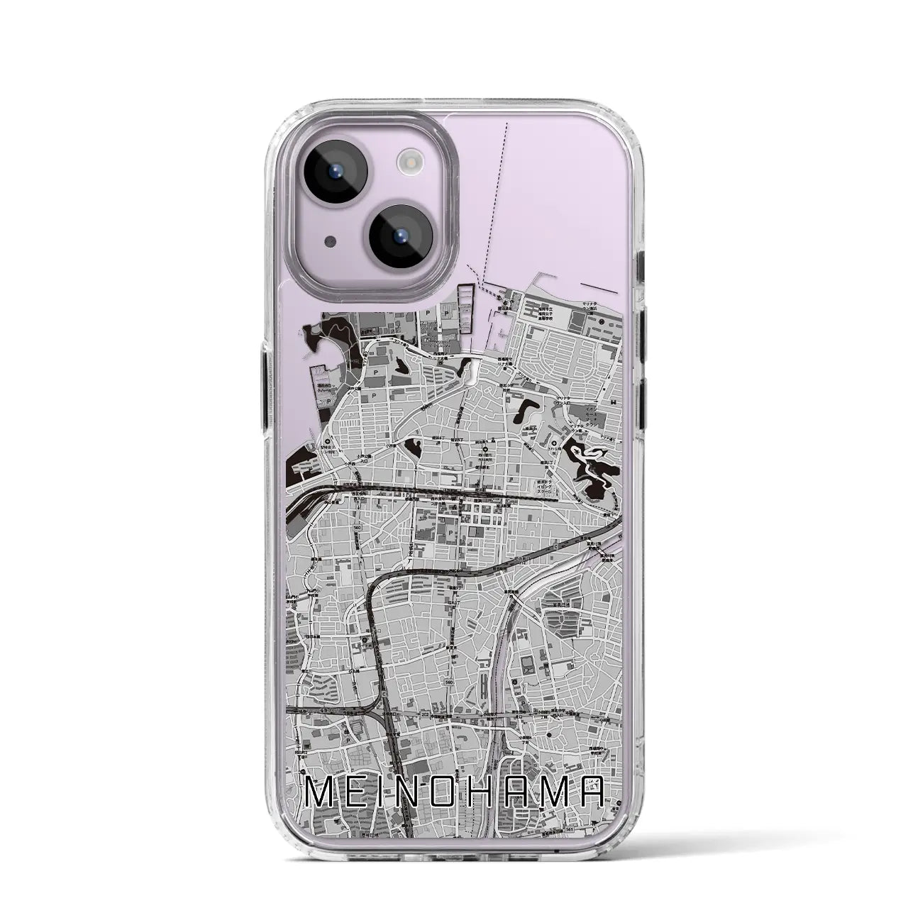 【姪浜（福岡県）】地図柄iPhoneケース（MagSafeタイプ）