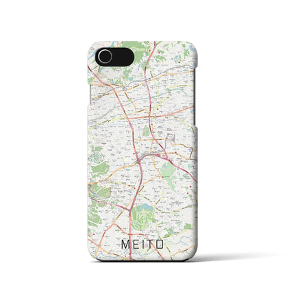 【名東（愛知県）】地図柄iPhoneケース（バックカバータイプ）