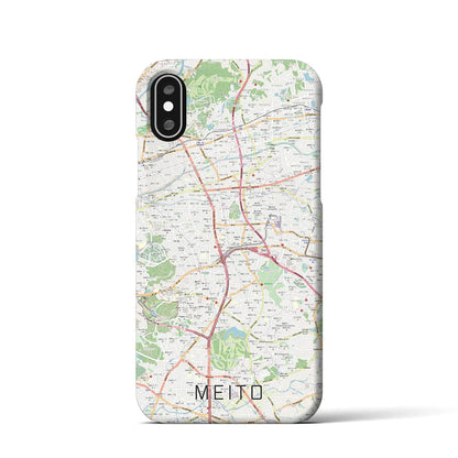 【名東（愛知県）】地図柄iPhoneケース（バックカバータイプ）