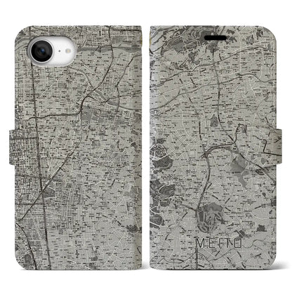 【名東（愛知県）】地図柄iPhoneケース（手帳タイプ）