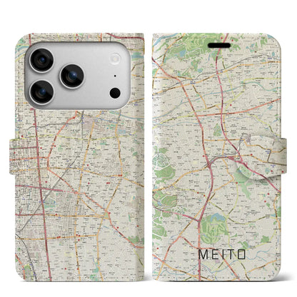 【名東（愛知県）】地図柄iPhoneケース（手帳タイプ）