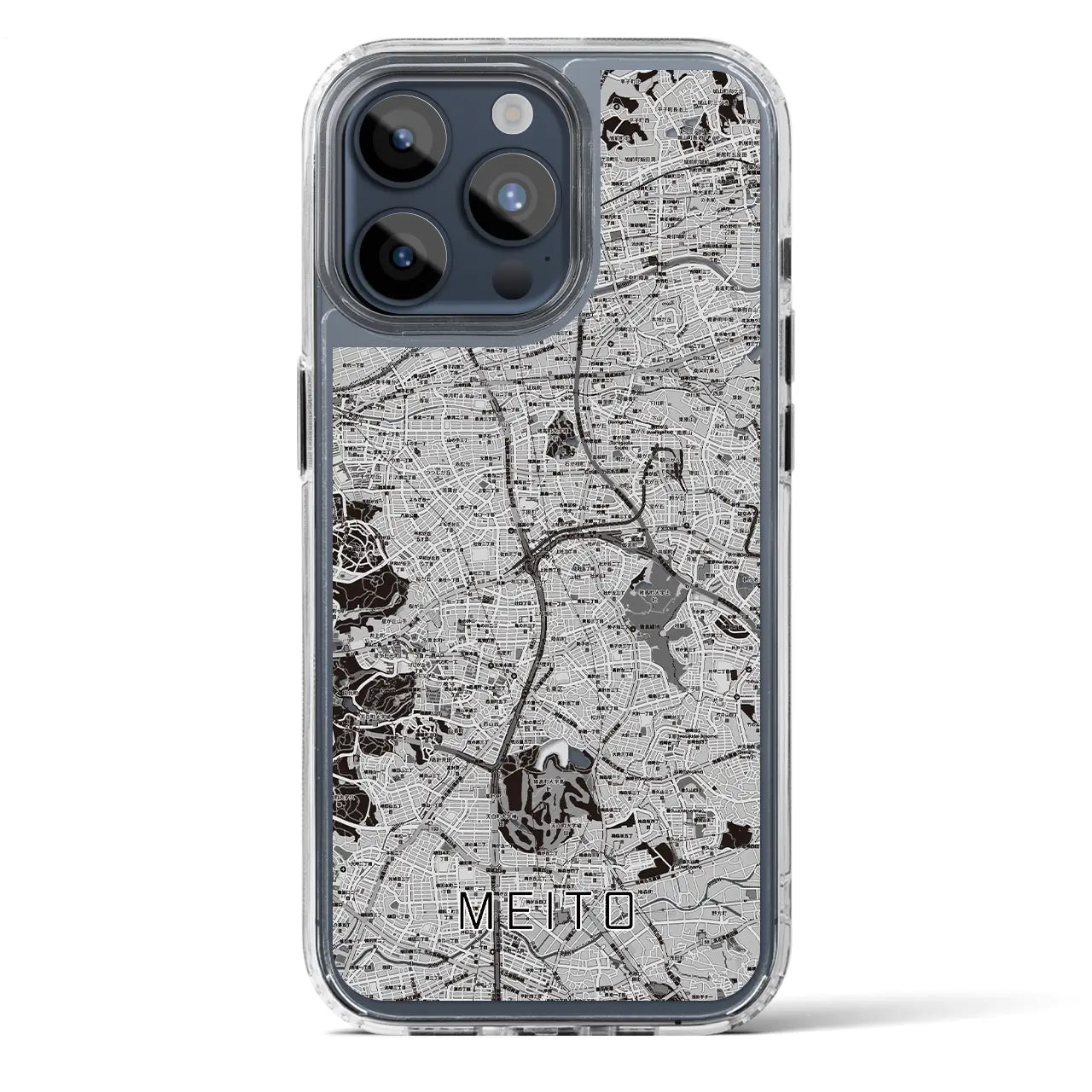 【名東（愛知県）】地図柄iPhoneケース（MagSafeタイプ）