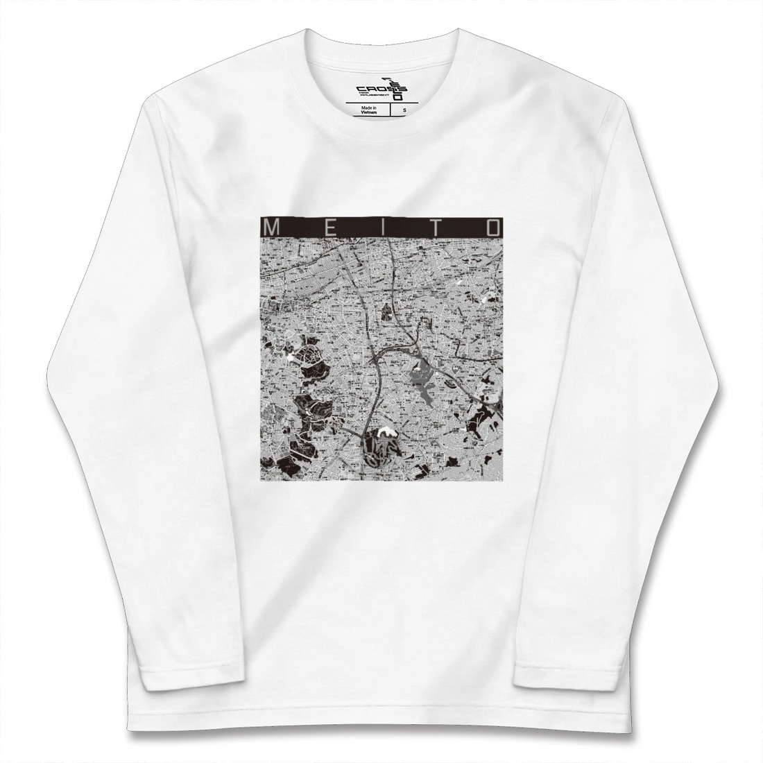 【名東(愛知県)】地図柄ロングスリーブTシャツ