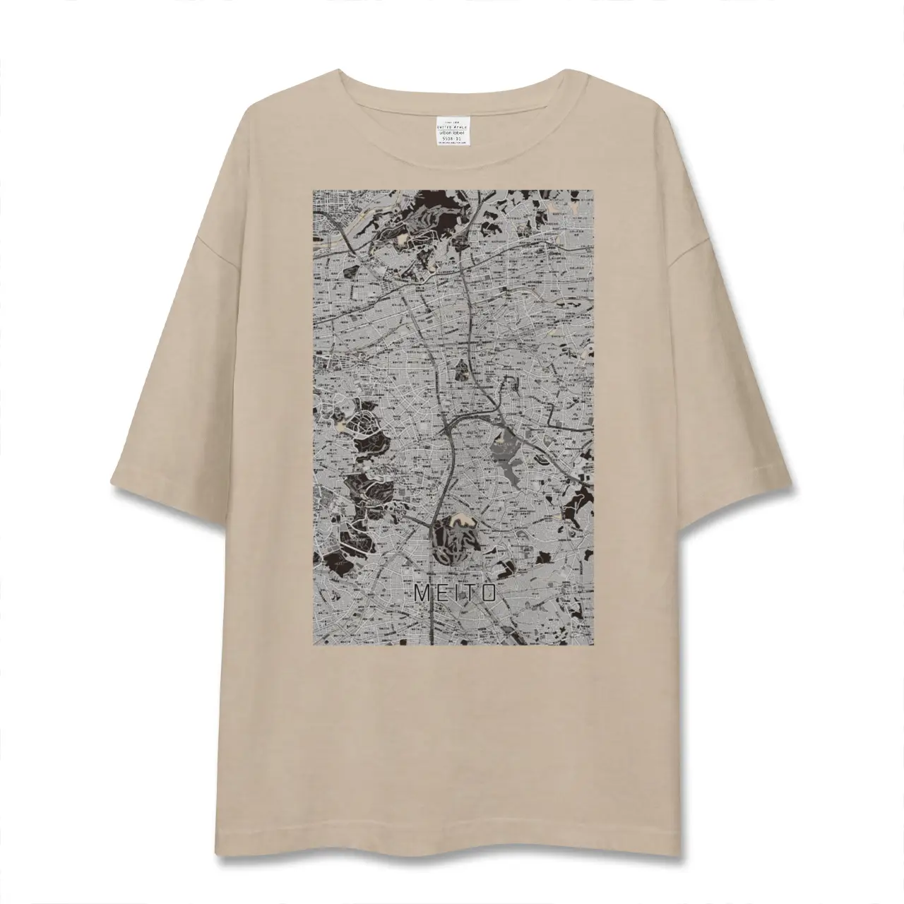 【名東（愛知県）】地図柄ビッグシルエットTシャツ