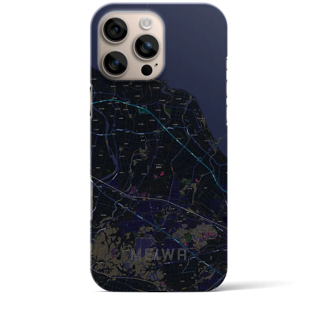 【明和（三重県）】地図柄iPhoneケース（バックカバータイプ）