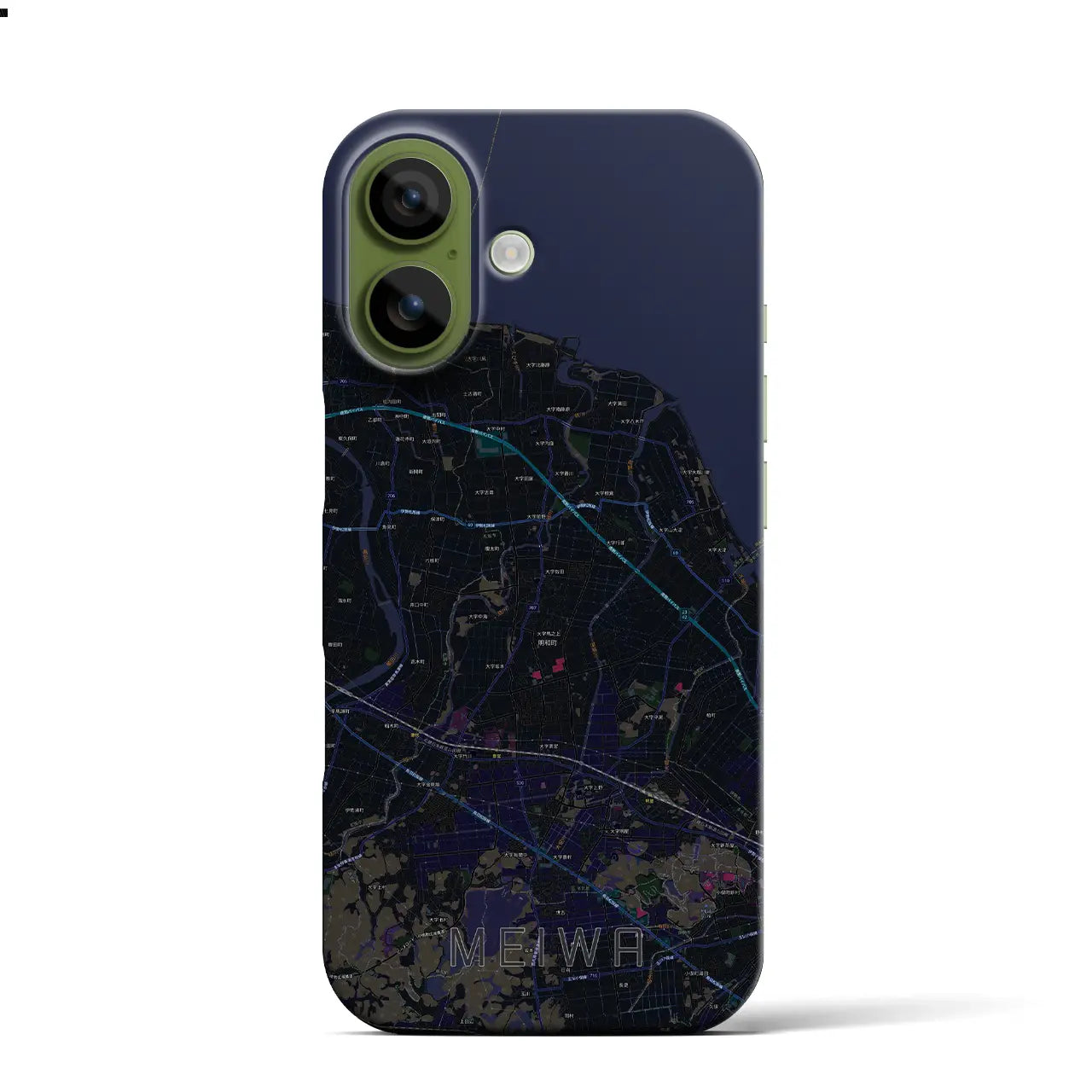 【明和（三重県）】地図柄iPhoneケース（バックカバータイプ）