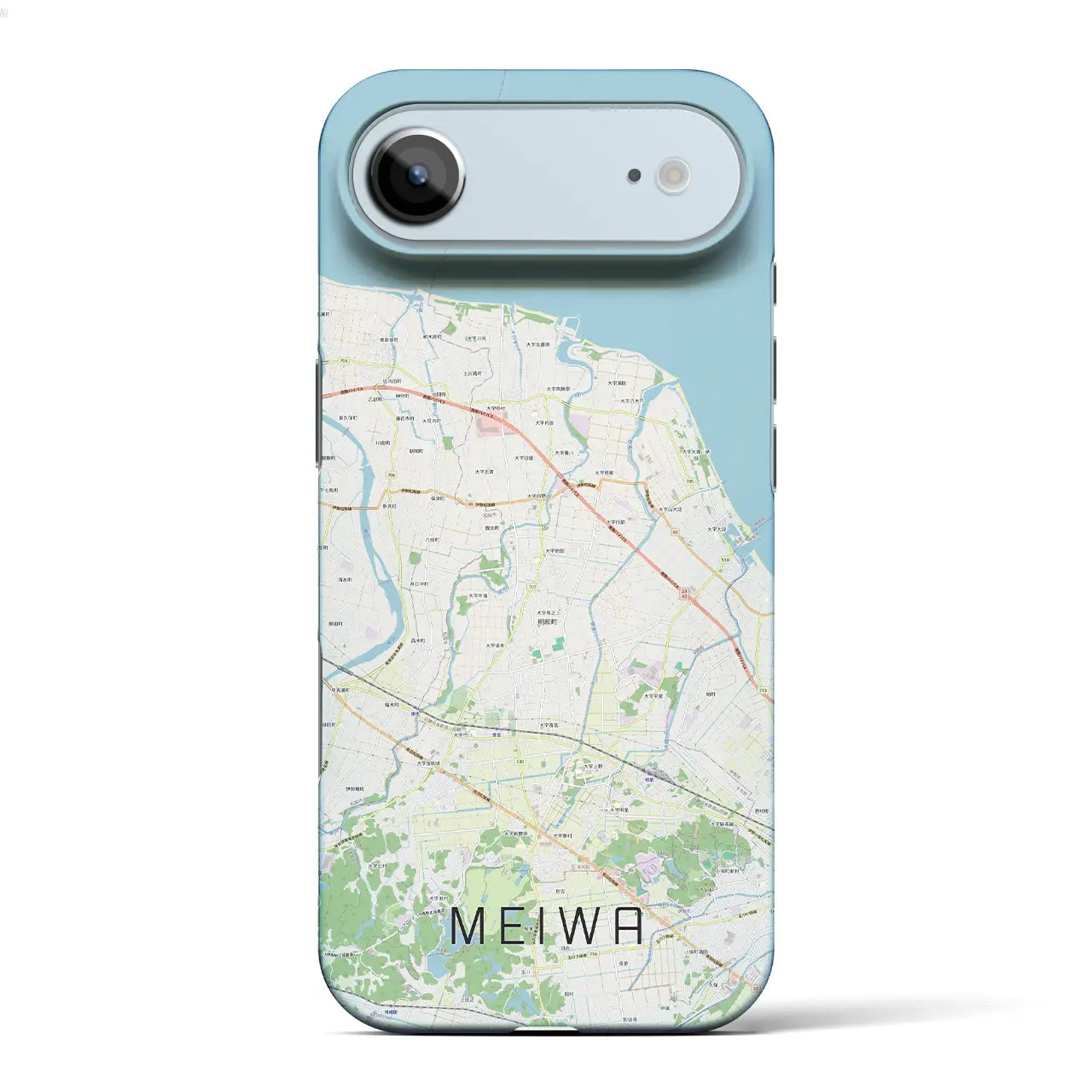 【明和（三重県）】地図柄iPhoneケース（バックカバータイプ）