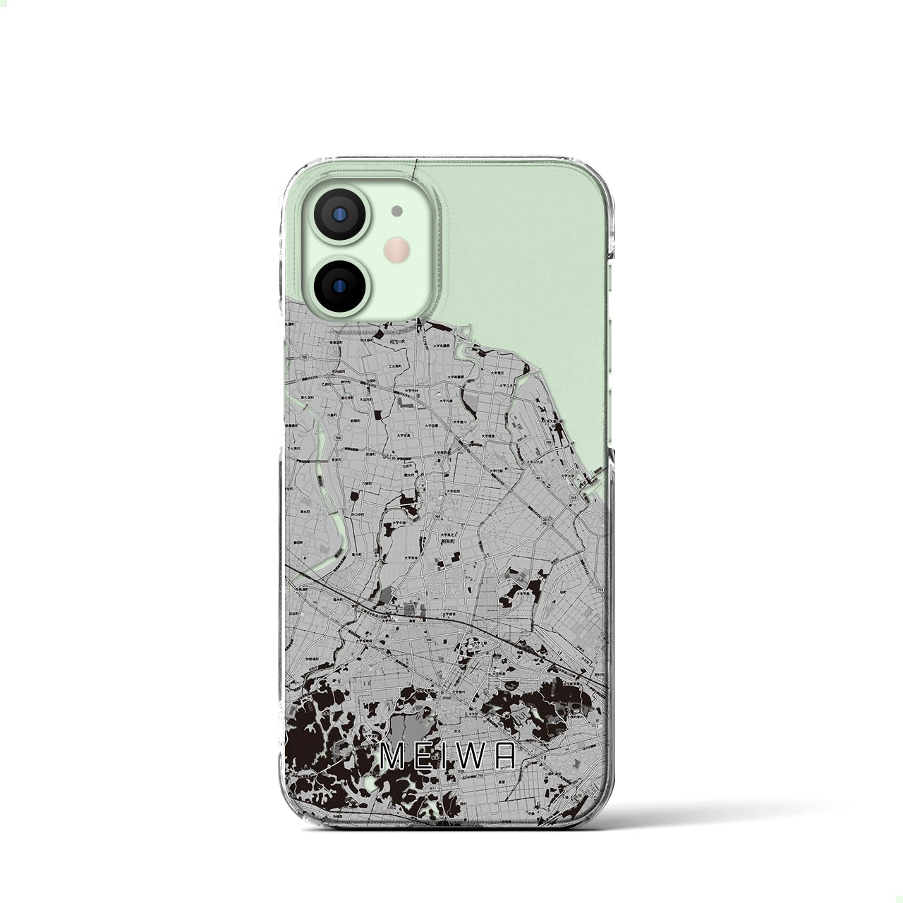 【明和（三重県）】地図柄iPhoneケース（クリアタイプ）