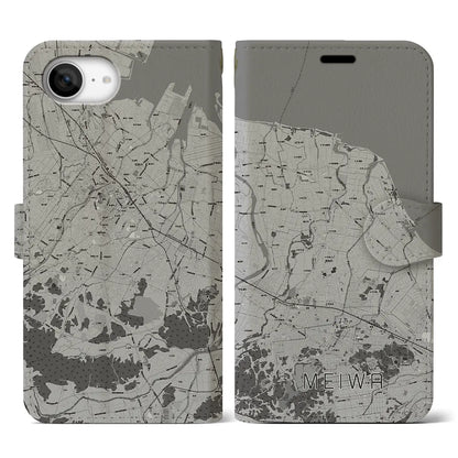 【明和（三重県）】地図柄iPhoneケース（手帳タイプ）