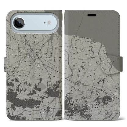 【明和（三重県）】地図柄iPhoneケース（手帳タイプ）