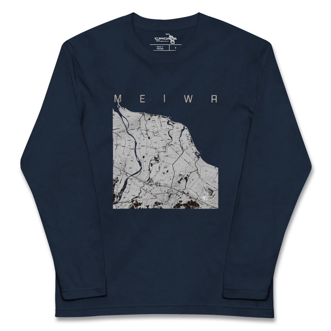 【明和（三重県）】地図柄ロングスリーブTシャツ