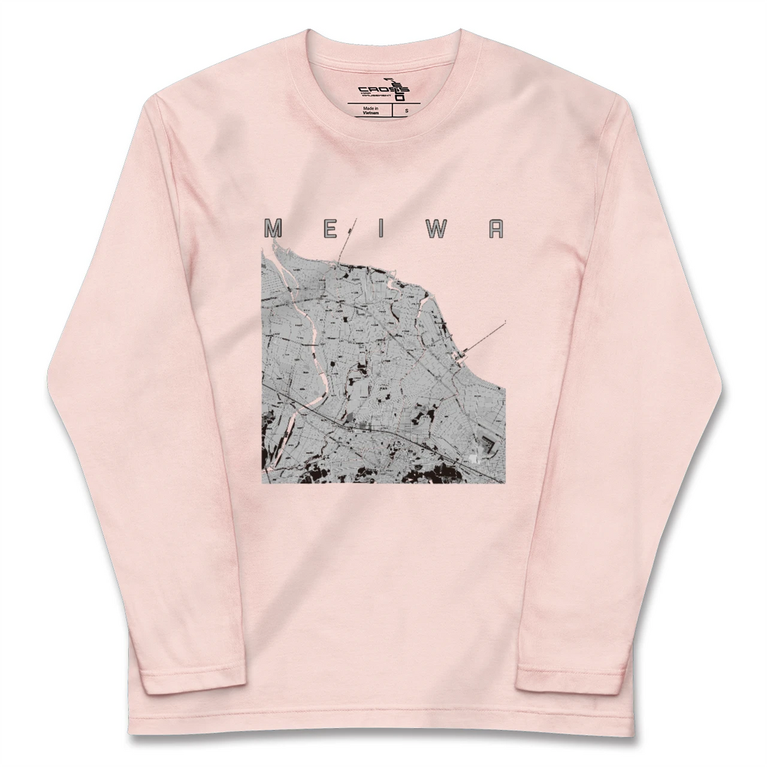【明和（三重県）】地図柄ロングスリーブTシャツ