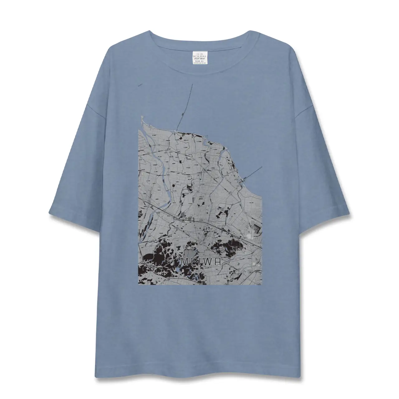 【明和（三重県）】地図柄ビッグシルエットTシャツ