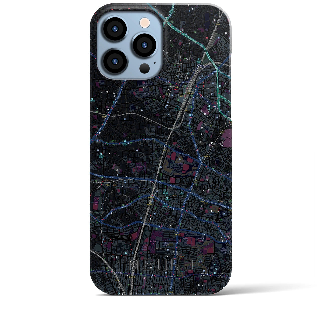 【目白（東京都）】地図柄iPhoneケース（バックカバータイプ）