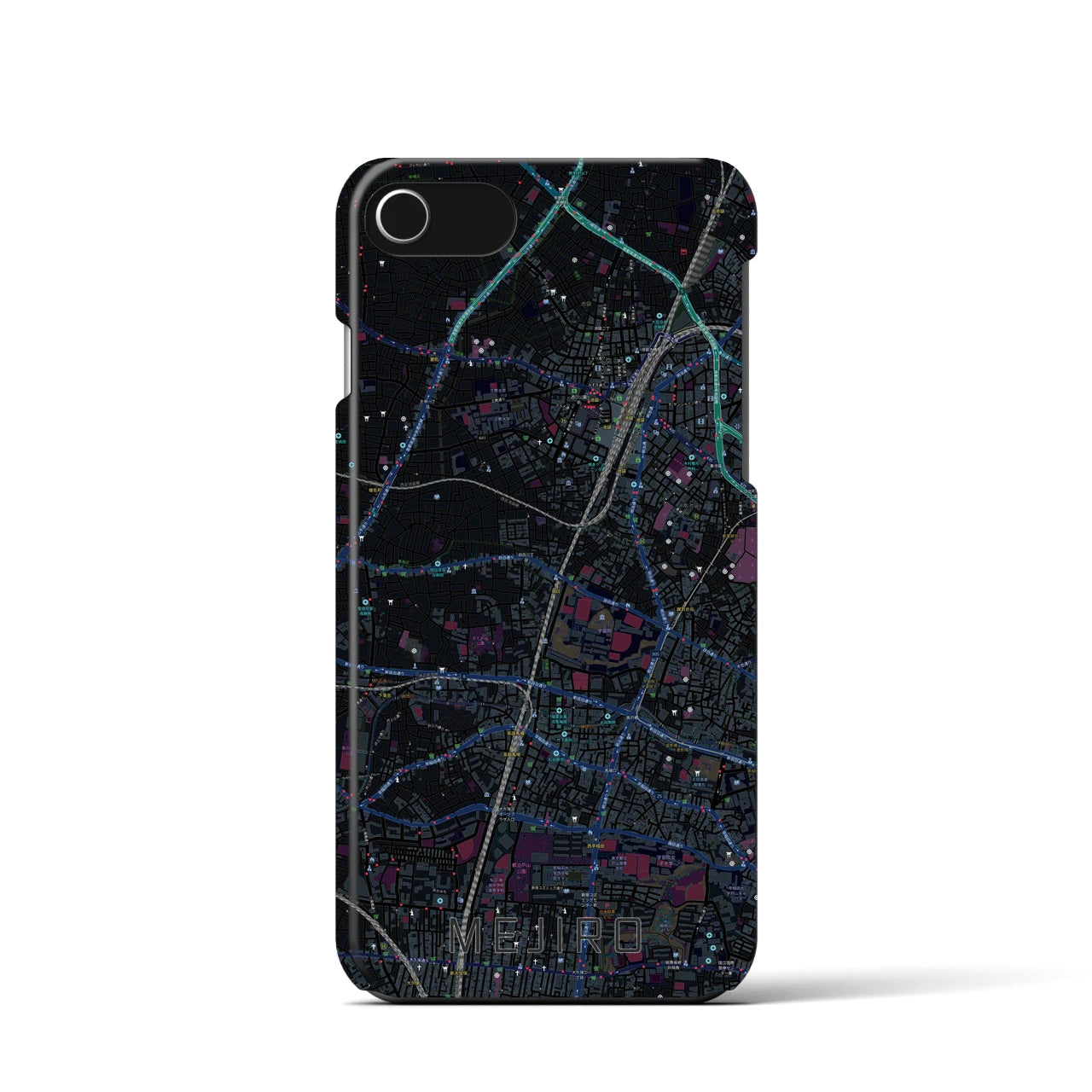 【目白（東京都）】地図柄iPhoneケース（バックカバータイプ）