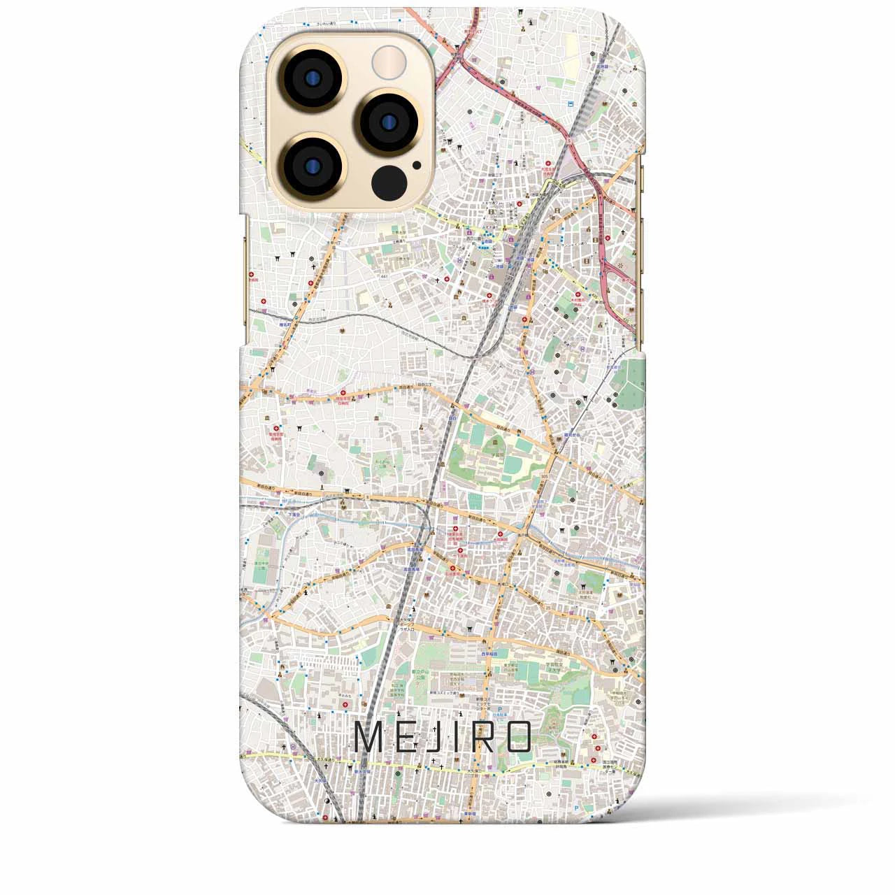 【目白（東京都）】地図柄iPhoneケース（バックカバータイプ）