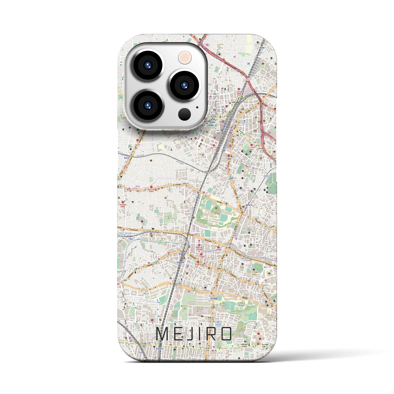 【目白（東京都）】地図柄iPhoneケース（バックカバータイプ）