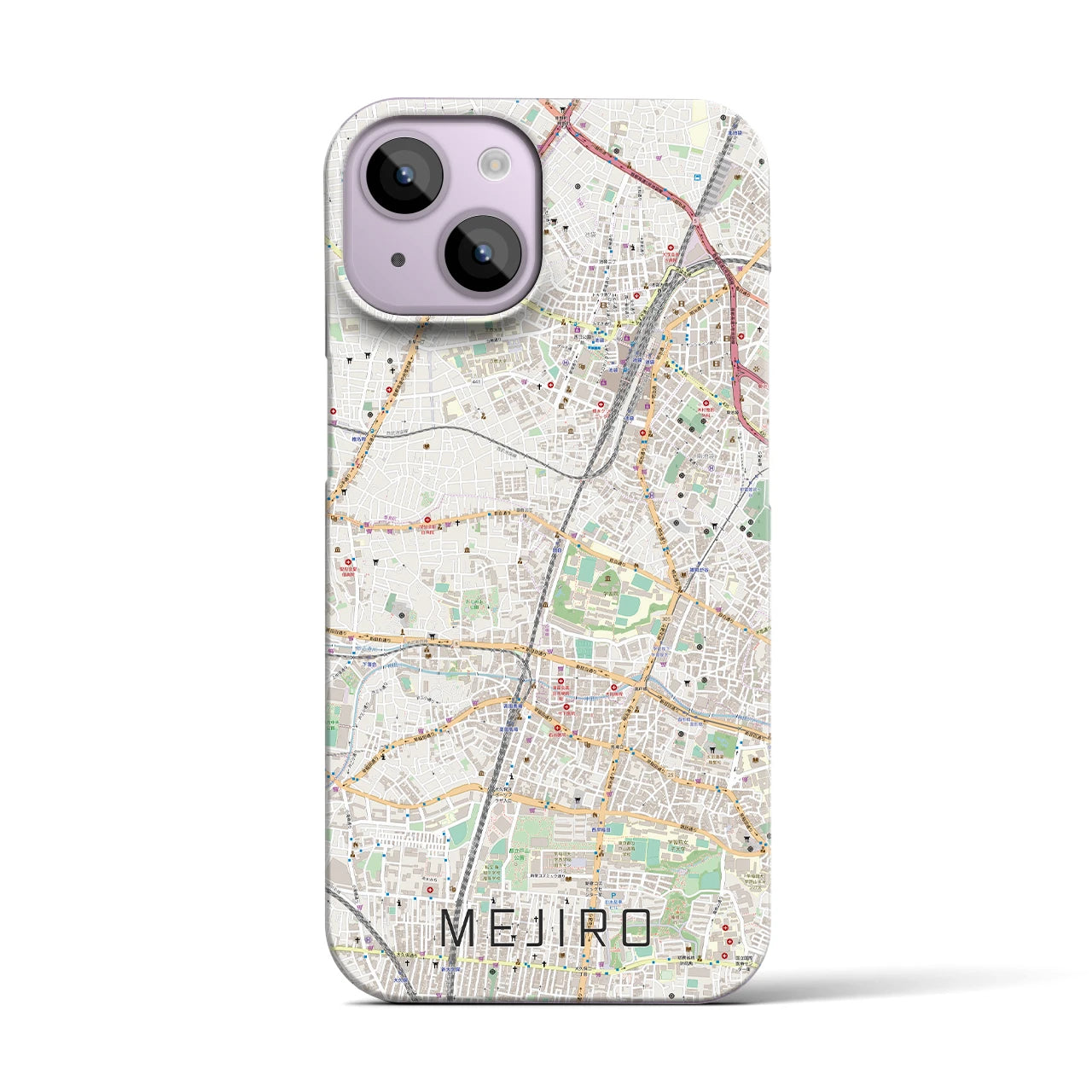 【目白（東京都）】地図柄iPhoneケース（バックカバータイプ）