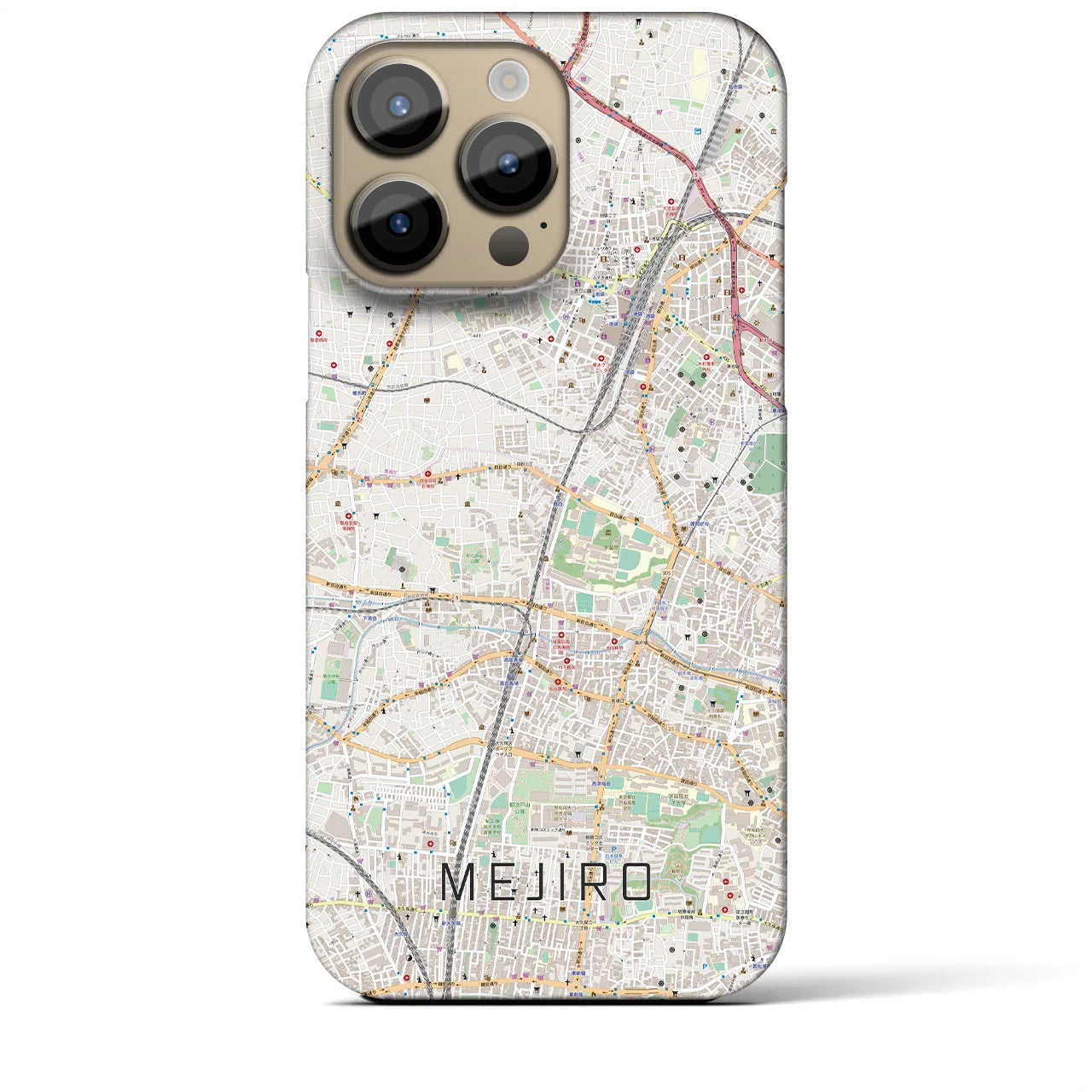 【目白（東京都）】地図柄iPhoneケース（バックカバータイプ）