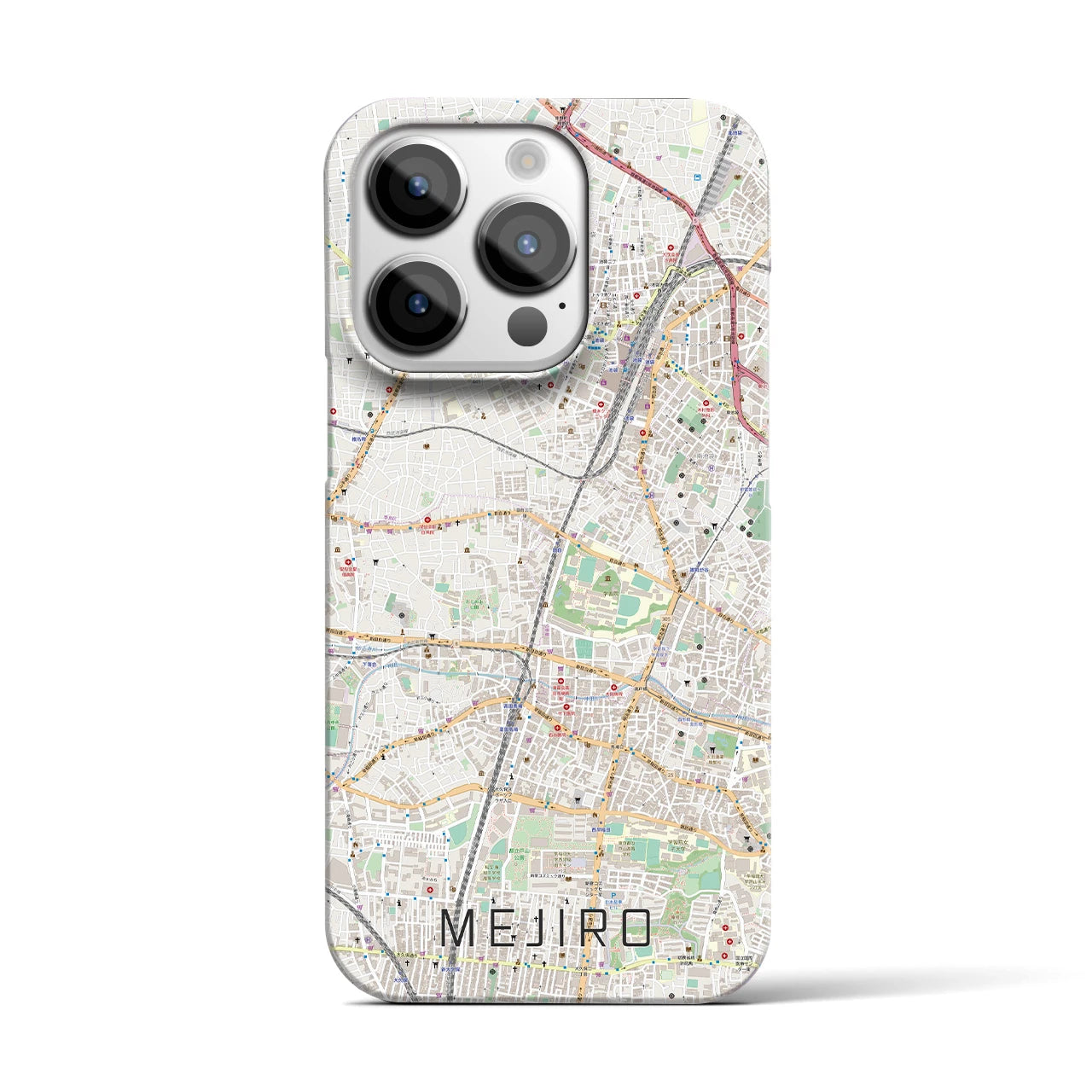 【目白（東京都）】地図柄iPhoneケース（バックカバータイプ）