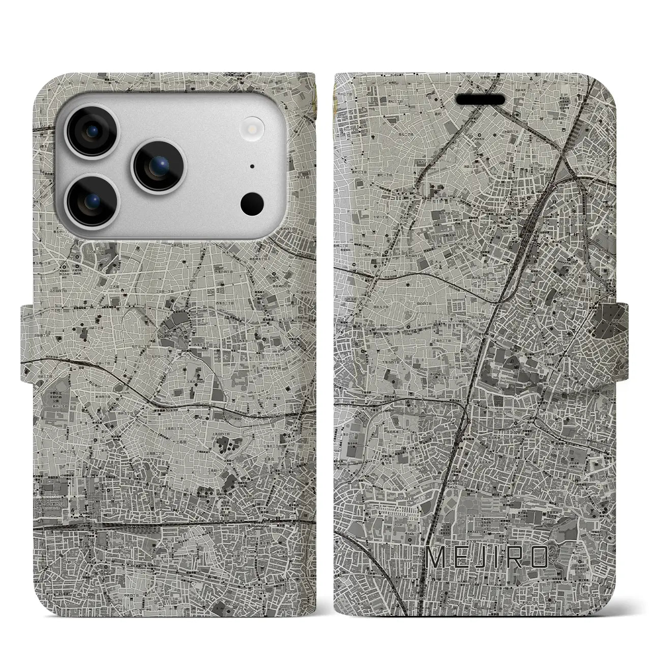 【目白（東京都）】地図柄iPhoneケース（手帳タイプ）