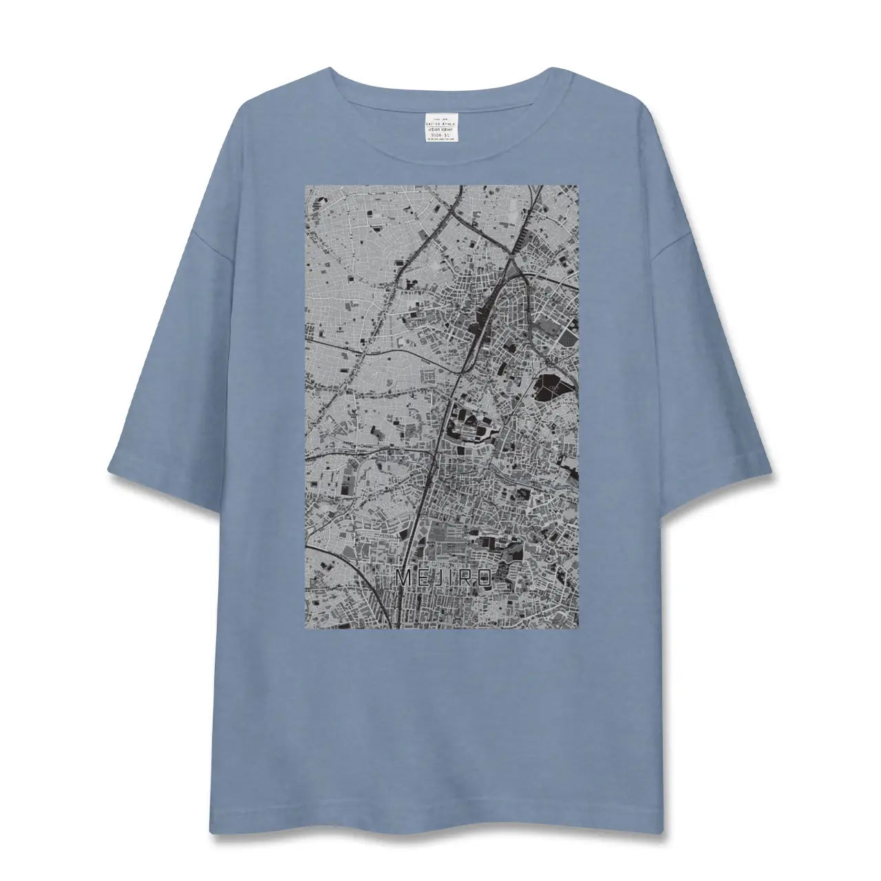 【目白（東京都）】地図柄ビッグシルエットTシャツ