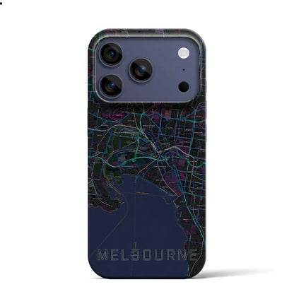 【メルボルン（オーストラリア）】地図柄iPhoneケース（バックカバータイプ）