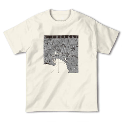 【メルボルン（オーストラリア）】地図柄ヘビーウェイトTシャツ