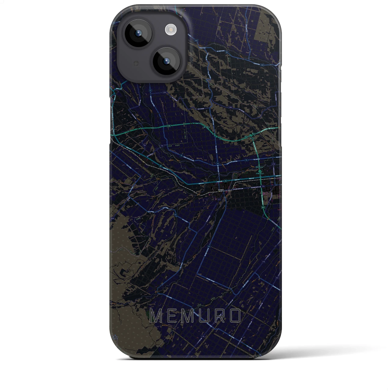 【芽室（北海道）】地図柄iPhoneケース（バックカバータイプ）