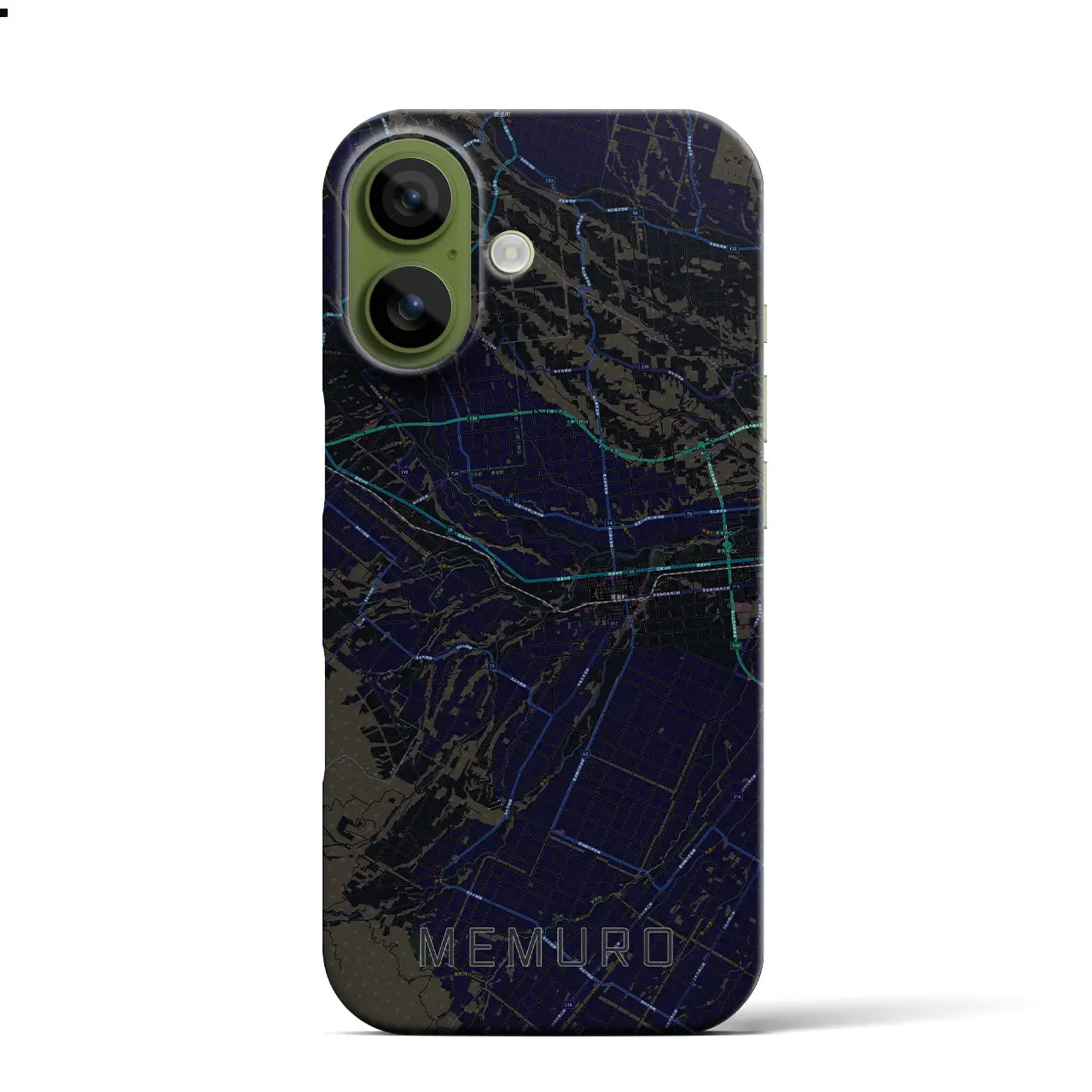 【芽室（北海道）】地図柄iPhoneケース（バックカバータイプ）