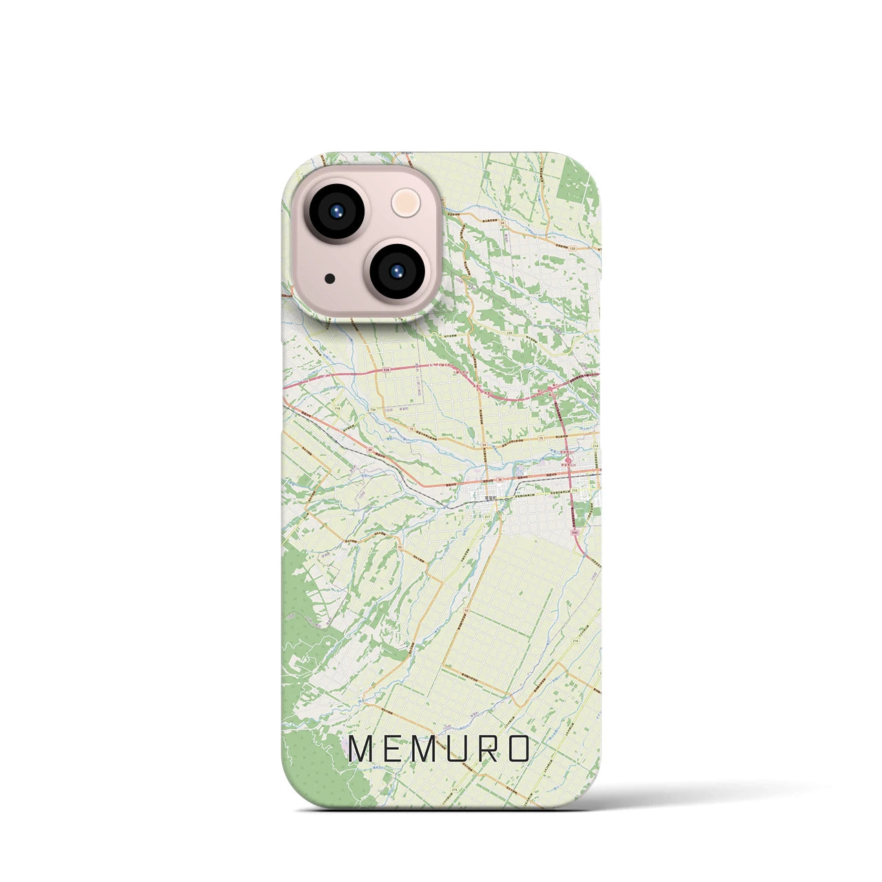 【芽室（北海道）】地図柄iPhoneケース（バックカバータイプ）