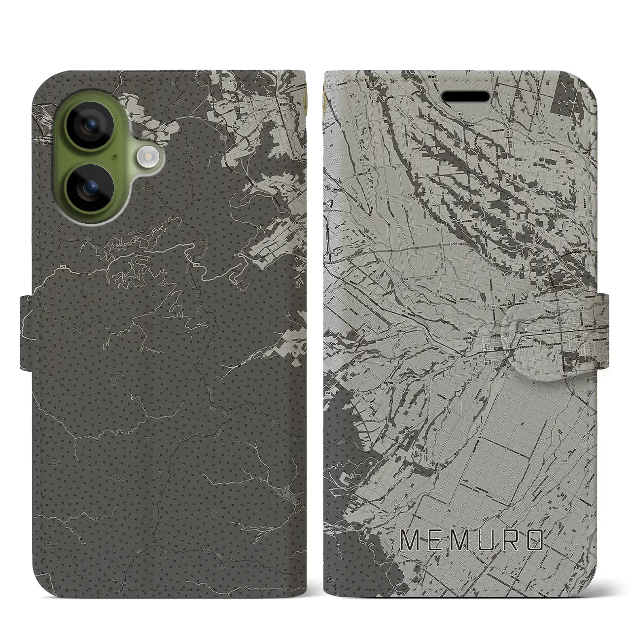 【芽室（北海道）】地図柄iPhoneケース（手帳タイプ）