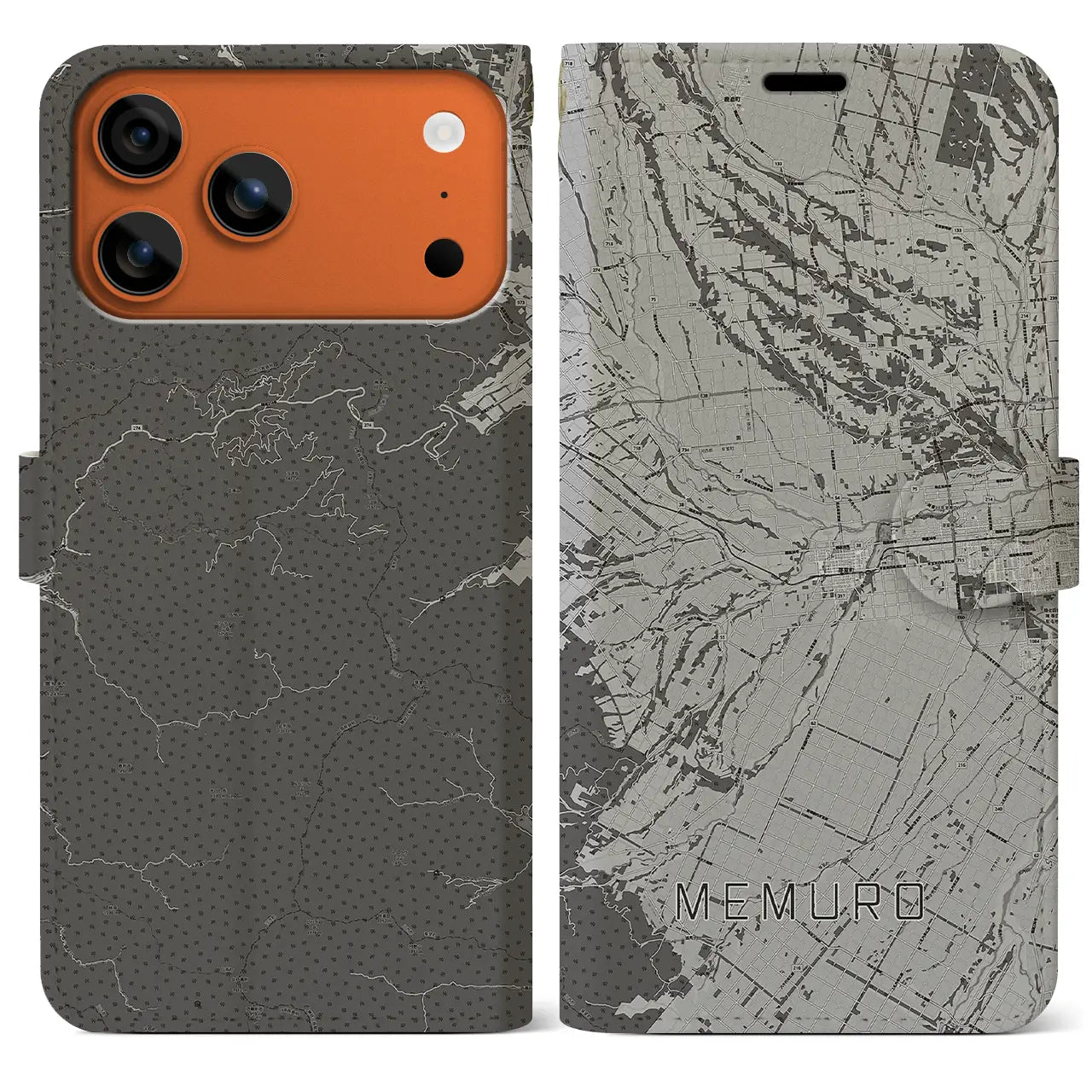 【芽室（北海道）】地図柄iPhoneケース（手帳タイプ）