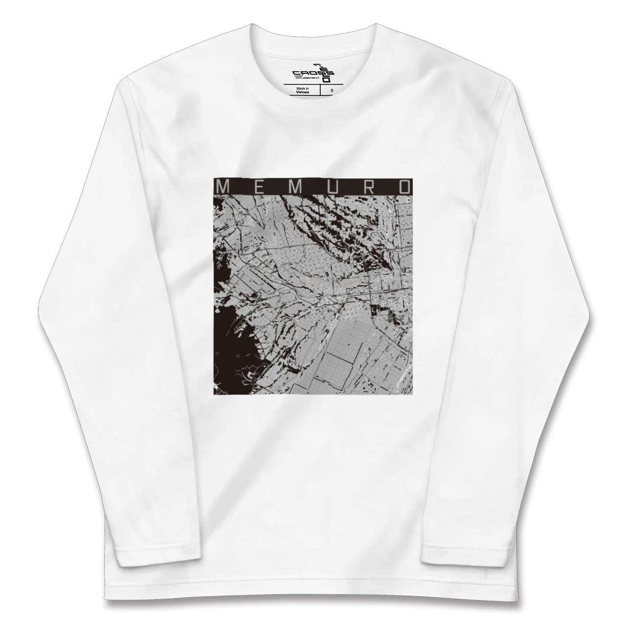 【芽室（北海道）】地図柄ロングスリーブTシャツ