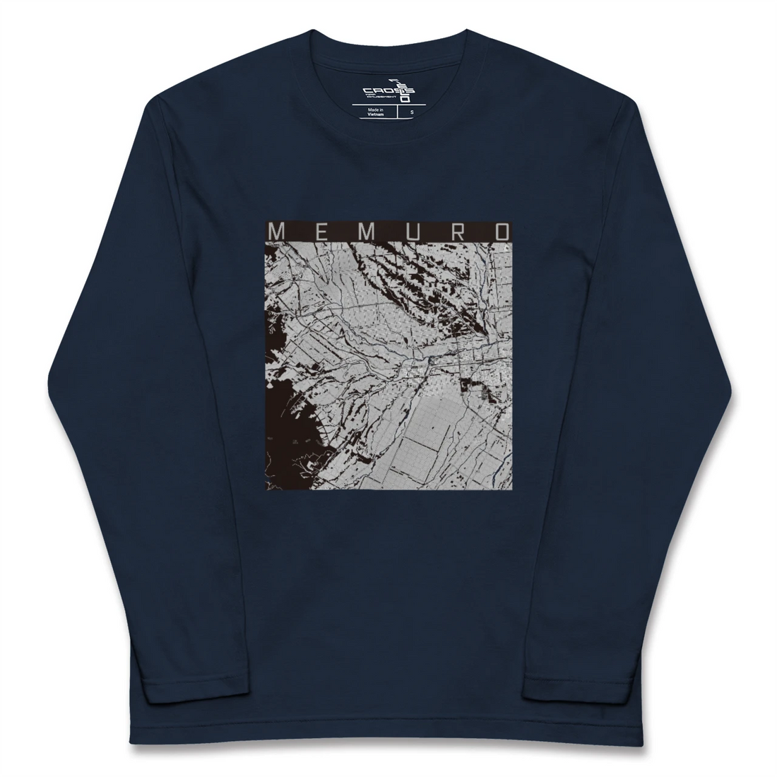 【芽室（北海道）】地図柄ロングスリーブTシャツ