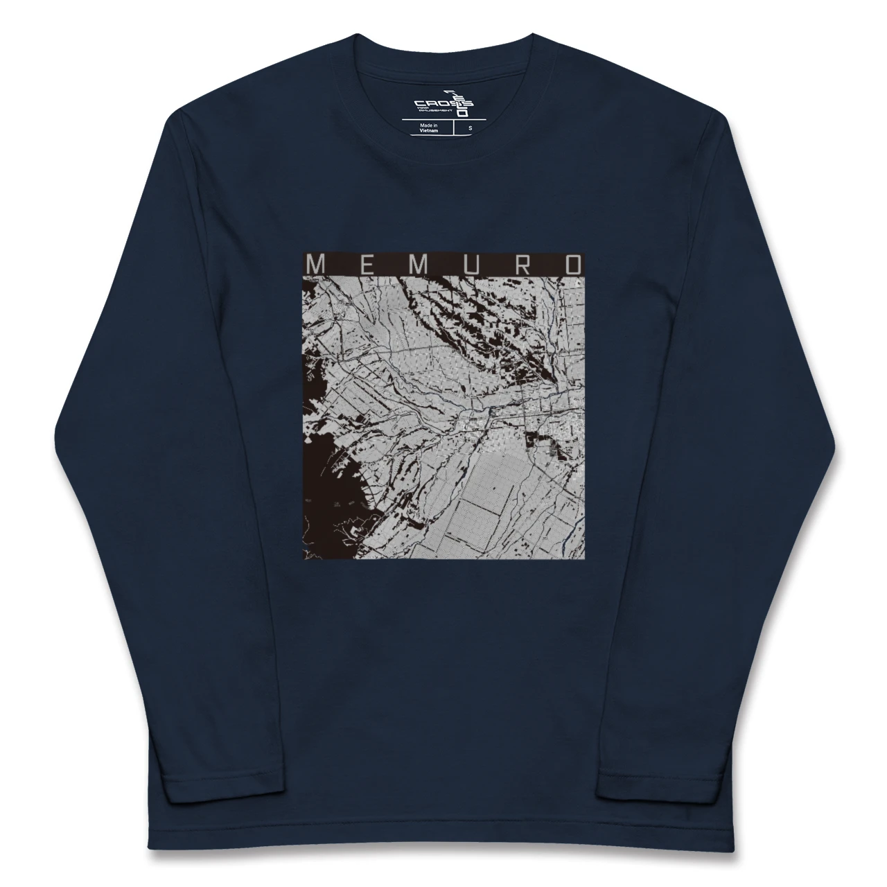 【芽室（北海道）】地図柄ロングスリーブTシャツ
