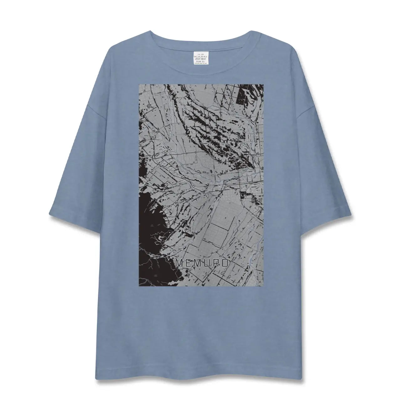 【芽室（北海道）】地図柄ビッグシルエットTシャツ