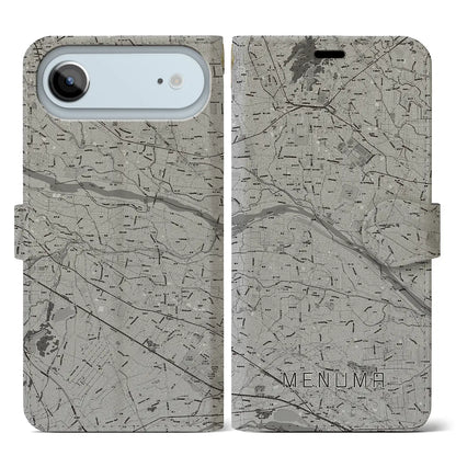 【妻沼（埼玉県）】地図柄iPhoneケース（手帳タイプ）