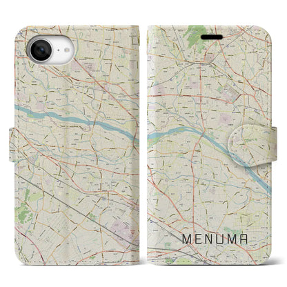 【妻沼（埼玉県）】地図柄iPhoneケース（手帳タイプ）