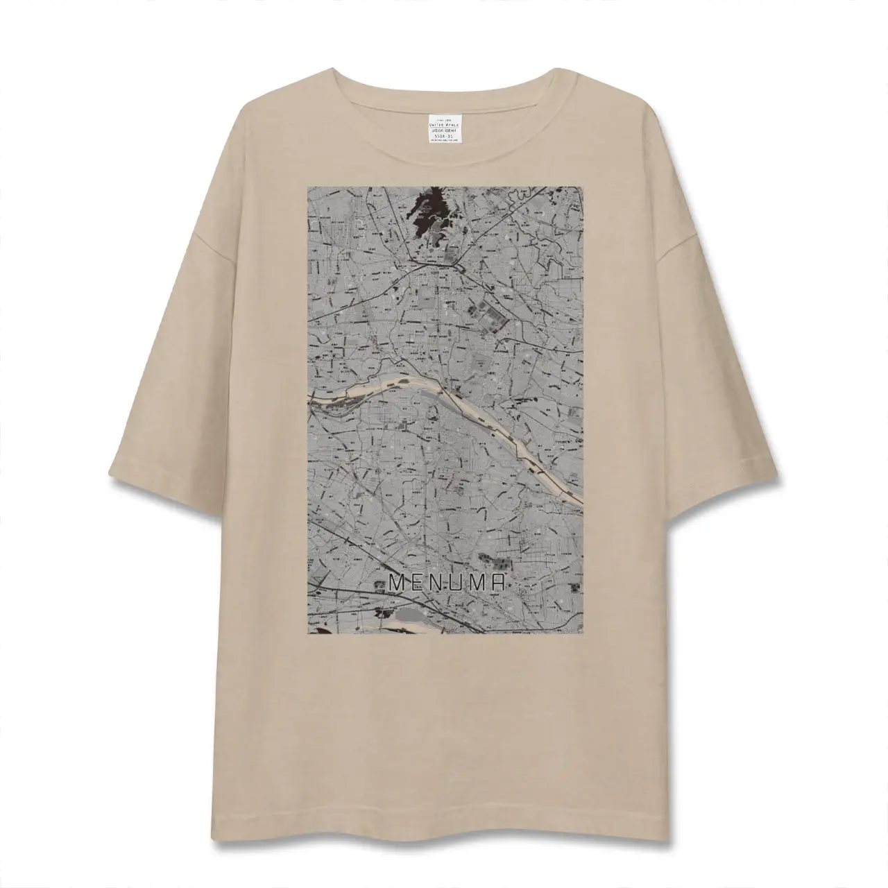 【妻沼（埼玉県）】地図柄ビッグシルエットTシャツ