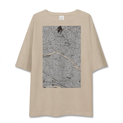 【妻沼（埼玉県）】地図柄ビッグシルエットTシャツ