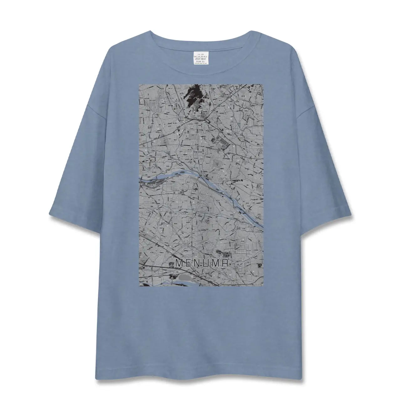 【妻沼（埼玉県）】地図柄ビッグシルエットTシャツ
