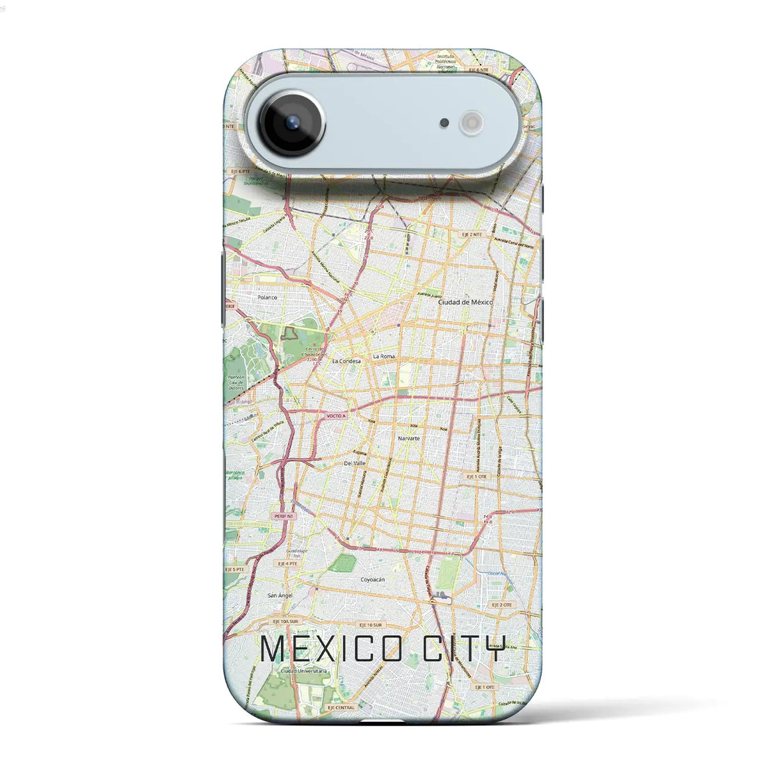 【メキシコシティ（メキシコ）】地図柄iPhoneケース（バックカバータイプ）ナチュラル・iPhone 17 Pro Max 用