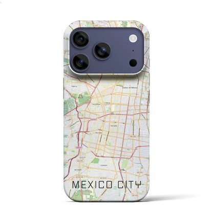 【メキシコシティ（メキシコ）】地図柄iPhoneケース（バックカバータイプ）