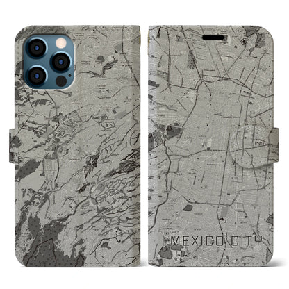 【メキシコシティ（メキシコ）】地図柄iPhoneケース（手帳タイプ）
