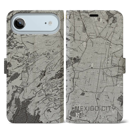 【メキシコシティ（メキシコ）】地図柄iPhoneケース（手帳タイプ）